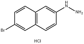 (6-Bromonaphthalen-2-yl)hydrazine hydrochloride Struktur