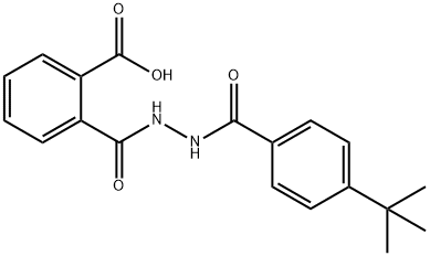 2-({2-[4-(tert-butyl)benzoyl]hydrazino}carbonyl)benzoic acid Struktur