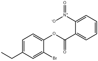 2-bromo-4-ethylphenyl 2-nitrobenzoate Struktur