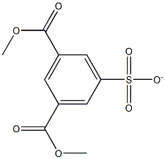 5-Sulfonatoisophthalic acid dimethyl ester Struktur