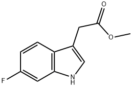 Methyl 6-Fluoroindole-3-acetate Struktur