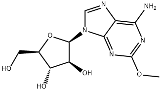 9H-Purin-6-amine, 9-beta-D-arabinofuranosyl-2-methoxy- Struktur