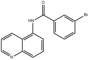 3-bromo-N-quinolin-5-ylbenzamide Struktur