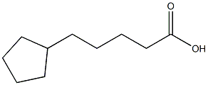 5-cyclopentylpentanoic acid Struktur