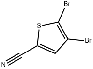 4,5-dibromo-thiophene-2-carbonitrile Struktur