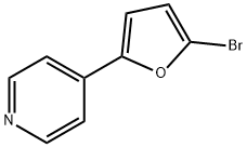 2-Bromo-5-(4-pyridyl)furan Struktur