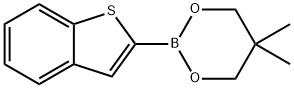 2-(benzo[b]thiophen-2-yl)-5,5-dimethyl-1,3,2-dioxaborolane Struktur