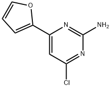 2-Amino-4-chloro-6-(2-furyl)pyrimidine Struktur