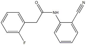 N-(2-cyanophenyl)-2-(2-fluorophenyl)acetamide Struktur