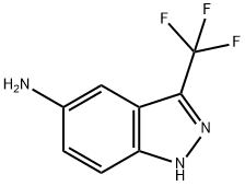 3-(trifluoromethyl)-1H-indazol-5-amine Struktur