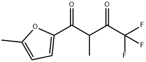 1,3-Butanedione, 4,4,4-trifluoro-2-methyl-1-(5-methyl-2-furanyl)- Struktur