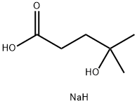 Sodium 4-Hydroxy-4methylpentanoate Struktur