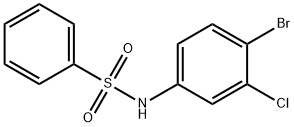 N-(4-bromo-3-chlorophenyl)benzenesulfonamide Struktur