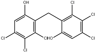 Phenol, 2,2'-methylenebis[3,4,5-trichloro- Struktur