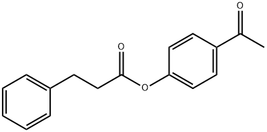 4-acetylphenyl 3-phenylpropanoate Struktur