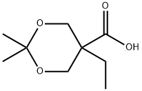 5-Ethyl-2,2-dimethyl-[1,3]dioxane-5-carboxylic acid Struktur