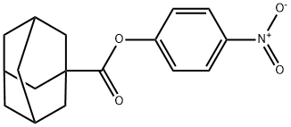 4-nitrophenyl 1-adamantanecarboxylate Struktur