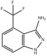 4-(trifluoromethyl)-1H-indazol-3-amine Struktur