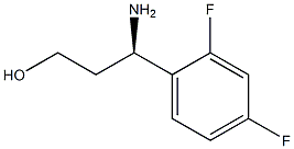 (3R)-3-AMINO-3-(2,4-DIFLUOROPHENYL)PROPAN-1-OL Struktur