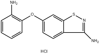 6-(2-AMINOPHENOXY)-1,2-BENZOTHIAZOL-3-AMINE DIHYDROCHLORIDE Struktur