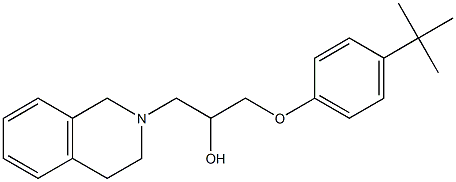 1-(4-tert-butylphenoxy)-3-(3,4-dihydro-2(1H)-isoquinolinyl)-2-propanol Struktur