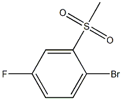 1-bromo-4-fluoro-2-methanesulfonylbenzene Struktur