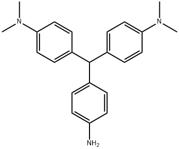 4-[bis(4-dimethylaminophenyl)methyl]aniline Struktur