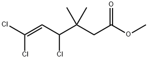 3,3-ジメチル-4,6,6-トリクロロ-5-ヘキセン酸メチル 化學(xué)構(gòu)造式