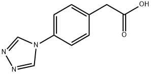 4-(1,2,4-triazol-4-yl)-phenylacetic acid, 639863-89-1, 結(jié)構(gòu)式