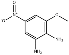 1,2-Benzenediamine, 3-methoxy-5-nitro- Struktur