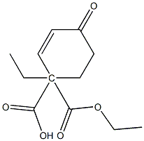 Diethyl4-oxocyclohex-2-ene-1,1-dicarboxylate Struktur