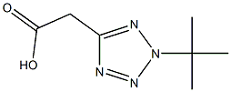 2-(2-tert-butyltetrazol-5-yl)acetic acid Struktur