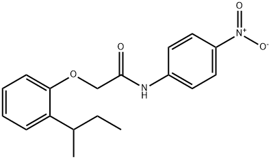 2-[2-(sec-butyl)phenoxy]-N-(4-nitrophenyl)acetamide Struktur