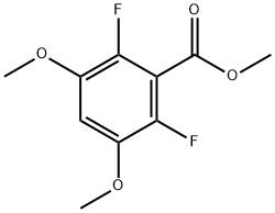 methyl 2,6-difluoro-3,5-dimethoxybenzoate Struktur