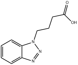 1H-Benzotriazole-1-butanoic acid Struktur