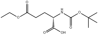 (S)-2-((tert-butoxycarbonyl)amino)-5-ethoxy-5-oxopentanoic acid Struktur