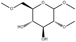 1,2,6-Tri-O-methyl-D-glucopyranoside Struktur