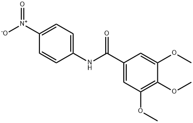 3,4,5-trimethoxy-N-(4-nitrophenyl)benzamide Struktur