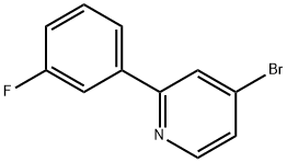 4-BROMO-2-(3-FLUOROPHENYL)-PYRIDINE Struktur