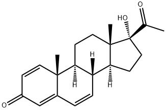 17-Hydroxy-1,4,6-pregnatriene-3,20-dione Struktur