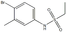 N-(4-bromo-3-methylphenyl)ethanesulfonamide Struktur