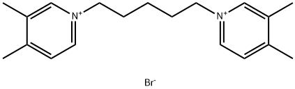 1,1'-PENTAMETHYLENEBIS(3,4-DIMETHYLPYRIDINIUM BROMIDE) Struktur