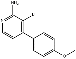 2-Amino-3-bromo-4-(4-methoxyphenyl)pyridine Struktur