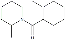 2-Methyl-1-[(2-methylcyclohexyl)carbonyl]piperidine Struktur