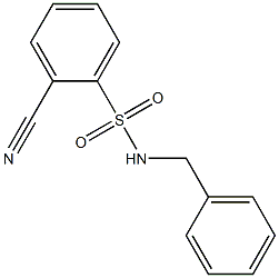 N-benzyl-2-cyanobenzenesulfonamide Struktur