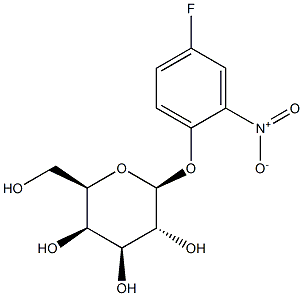 4-FLUORO-2-NITROPHENYL BETA-D-GALACTOPYRANOSIDE Struktur