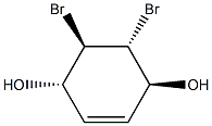 (1S,4S,5R,6R)-5,6-Dibromo-2-cyclohexene-1,4-diol Struktur