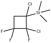 Cyclobutane, 1,2-dichloro-2,3,3-trifluoro-1-(trimethylsilyl)- Struktur