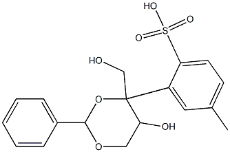 2,4-O-Benzylidene-1-O-tosyl-D-threitol Struktur