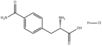 Phenylalanine, 4-(aminocarbonyl)-, monohydrochloride Struktur